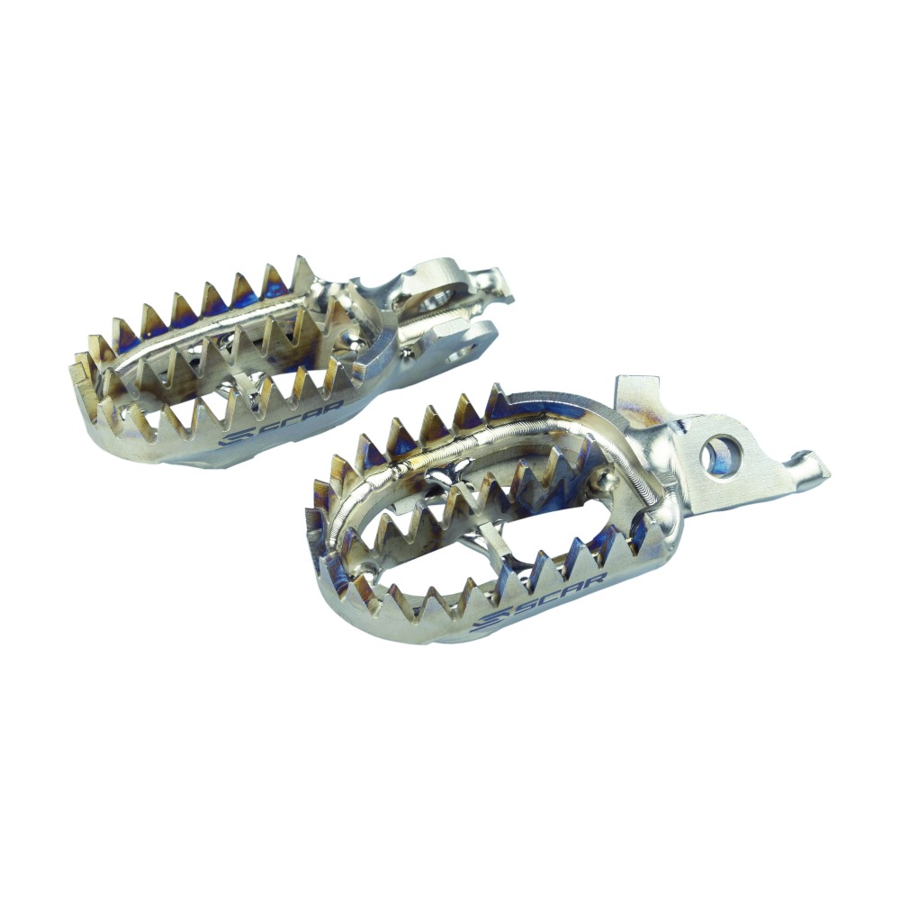 Fußrasten aus Titan Scar Honda CRF 250 X (04-17) Gripper S2516
