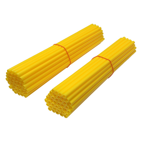 Set mit 80 Speichenhüllen gelb Set mit 80 Speichenhüllen gelb