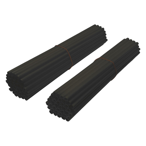 Set mit 80 Speichenhüllen schwarz Set mit 80 Speichenhüllen schwarz