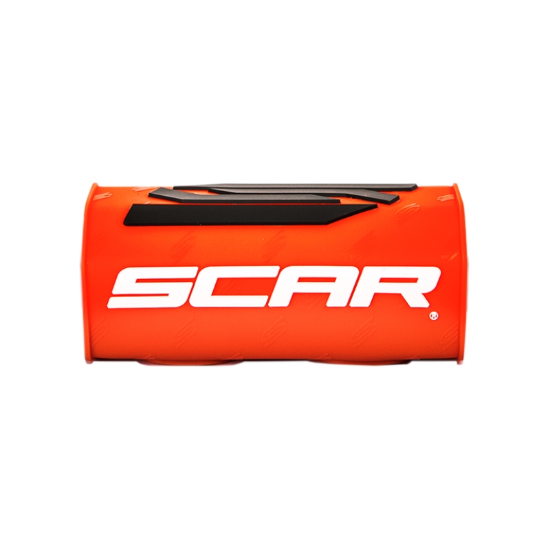 Lenkerpolster Scar neonorange und weiß - Lenker ohne Querstrebe