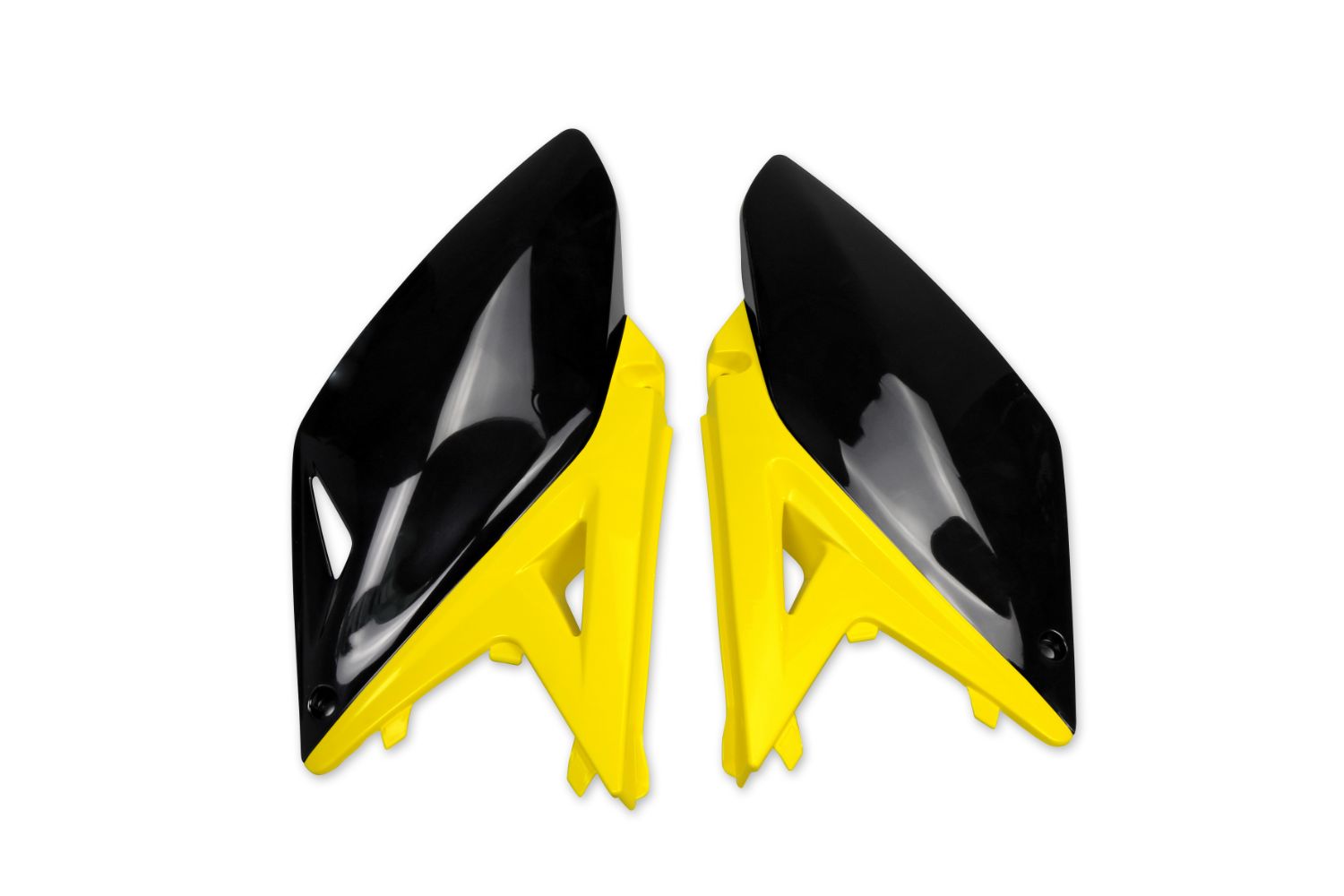 Seitliche Startnummerntafeln Suzuki RMZ 250 (10-18) schwarz e gelb* SU04929-999
