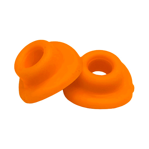 Paar Ventilgummis für Schlauch orange
